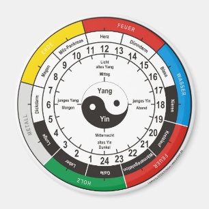 TCM clock / organ clock Magnet