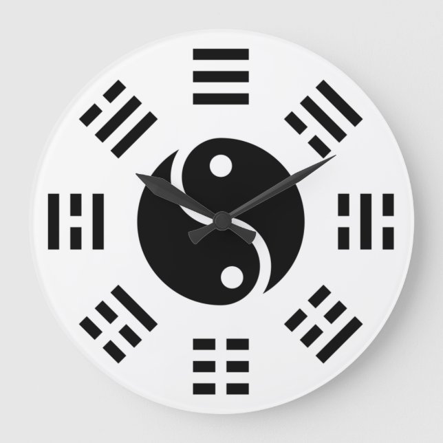 TCM Eternal Flow Yin Yang Clinical Harmony Large Clock (Front)