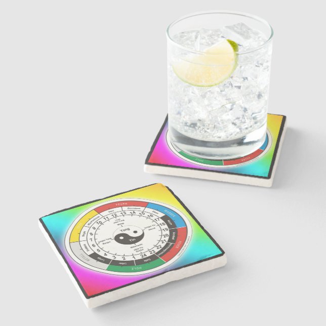 TCM Organuhr / organ clock Stone Coaster (Side)