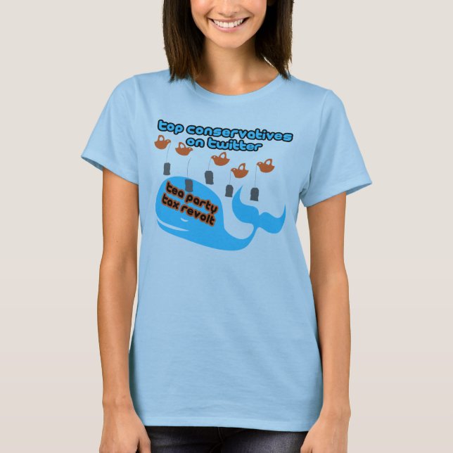 #tcot Tax Revolt customized T-Shirt (Front)