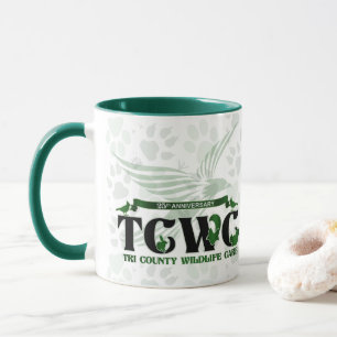 TCWC - Logo with Animal Tracks 25th Anniversary Mug