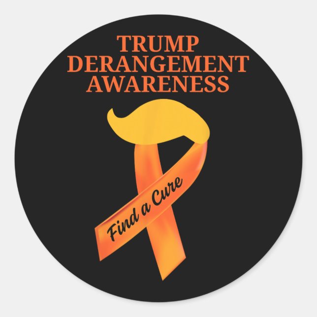 Tds Awareness Trump Derangement Syndrome Awareness Classic Round Sticker (Front)