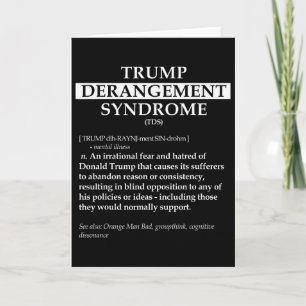 Tds Political Definition Shirt - Trump Derangement Card
