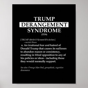 Tds Political Definition Shirt - Trump Derangement Poster