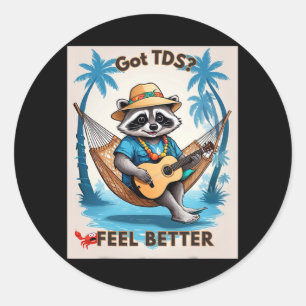 Tds Trump Derangement Syndrome Funny Trump Support Classic Round Sticker