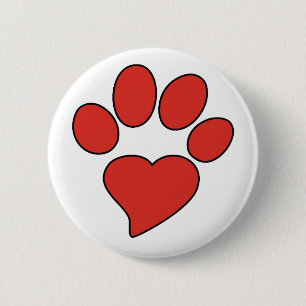 TDU Paw Button - Round
