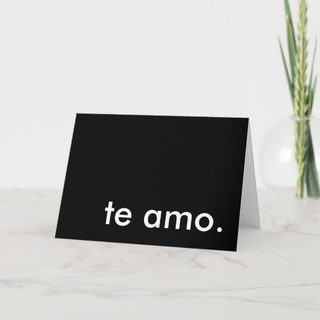 te amo. holiday card (Front)