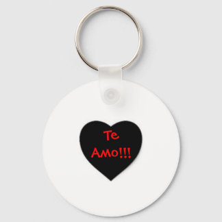 te amo!! keychain