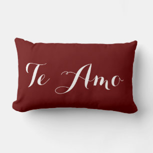 Te Amo Lumbar Pillow