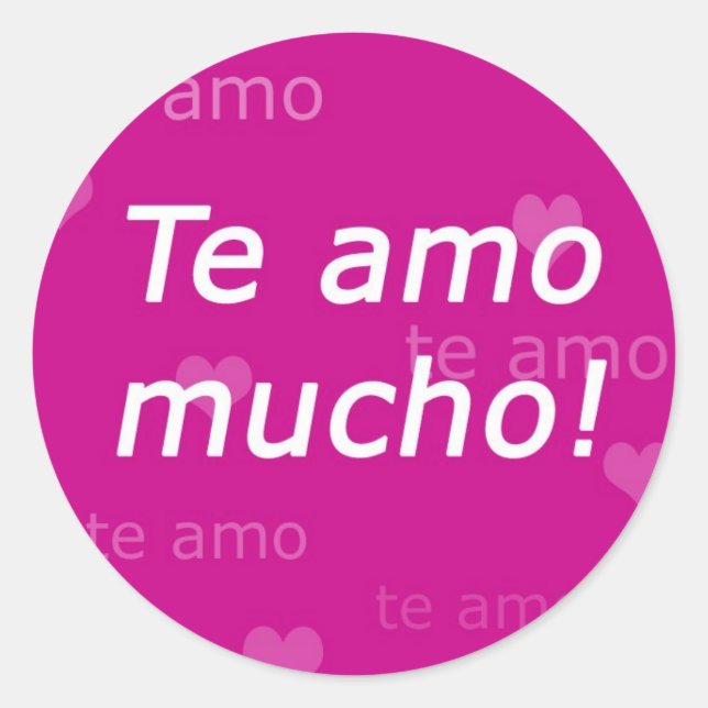 Te Amo Sticker (Front)