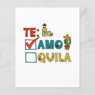 Te Amo Tequila Cinco De Mayo Funny  Flyer