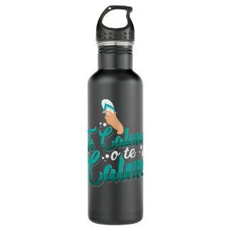 Te Calmas O Te Calmo Funny Spanish Mom Grandma Say 710 Ml Water Bottle