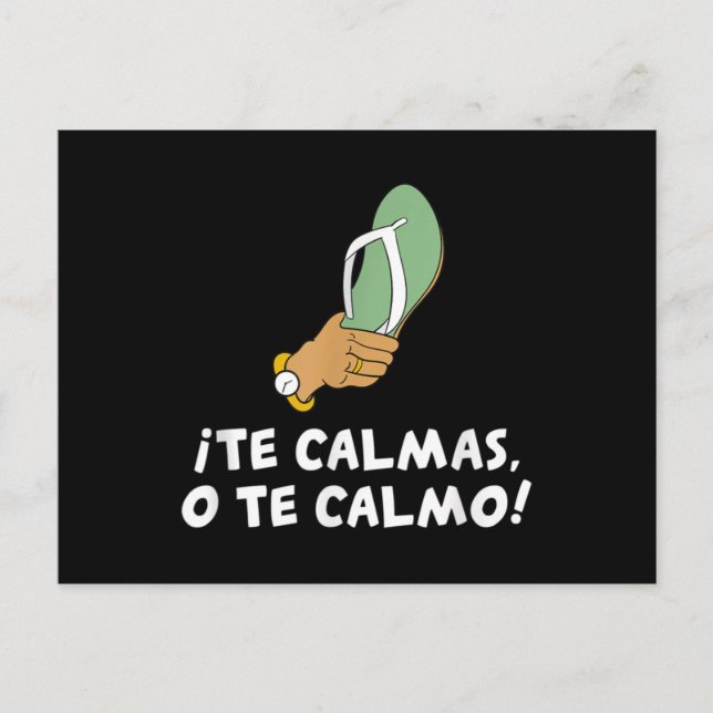 Te Calmas O Te Calmo Hispanic Spanish Postcard (Front)