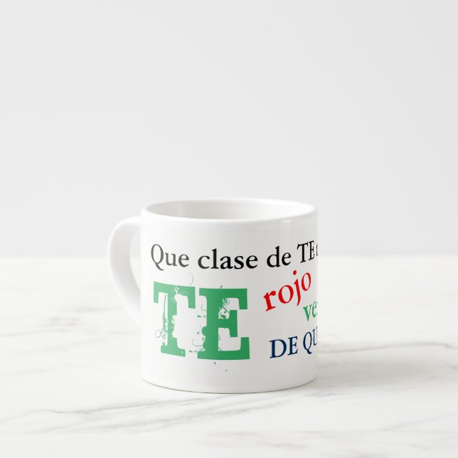 Te de querer mug    tea mug (Front Left)