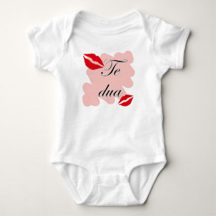Te dua - Albanian - I Love You Baby Bodysuit
