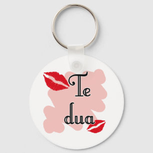 Te dua - Albanian - I Love You Keychain