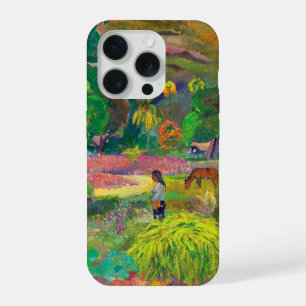 Te Fare, The House landscape art by Paul Gauguin iPhone 15 Pro Case