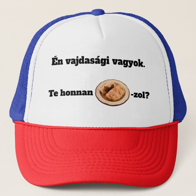 Te honnan SZÁRMA-zol? mici Trucker Hat (Front)
