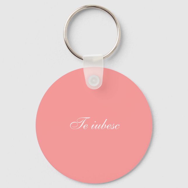 Te iubesc keychain ( I love you in romanian) (Front)