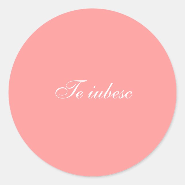 Te  iubesc sticker (Front)