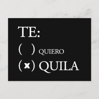 Te Quiero Tequila Postcard