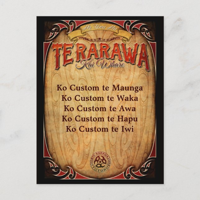 Te Rarawa Pepeha Postcard (Front)