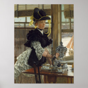 Tea 1872 (oil on wood) poster