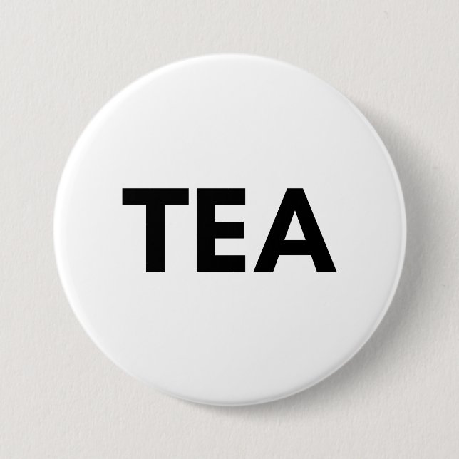 tea 3 inch round button (Front)