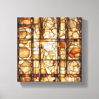 Tea Abstract Art Canvas Print