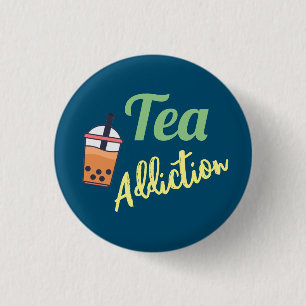 Tea Addition  1 Inch Round Button