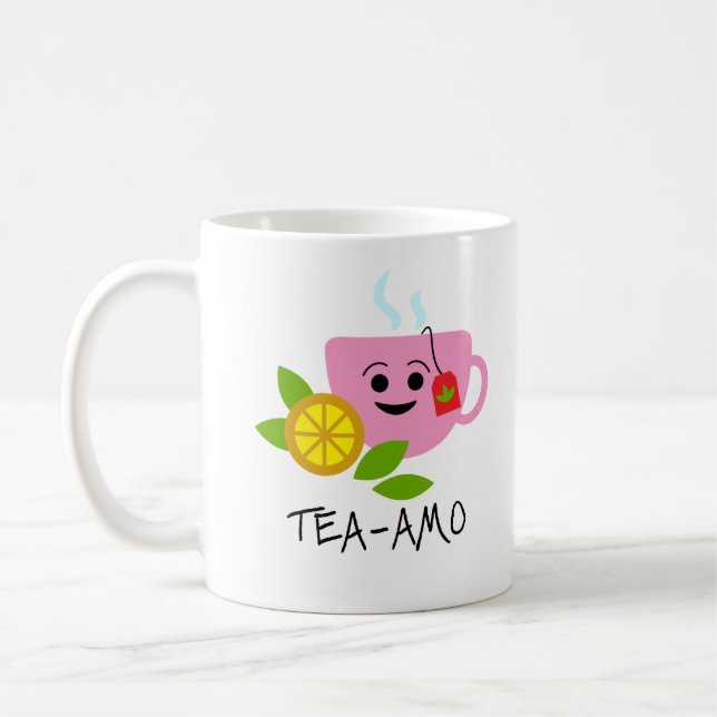Tea Amo - Espagnol Je t'aime Tea Mug (Gauche)
