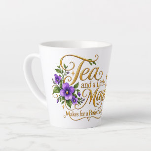 Tea and a Little Magic Witch’s Tea Party Latte Mug