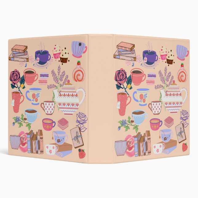 Tea And Books Binder (Background)
