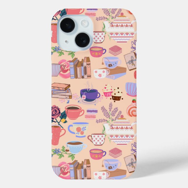 Tea And Books Case-Mate iPhone Case (Back)