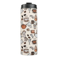 Tea and Coffee Shop Objects Pattern