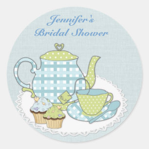 Tea and Cupcakes Classic Round Sticker