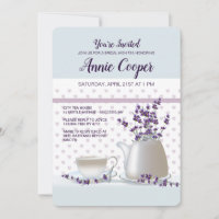 Tea and Lavender Invitation