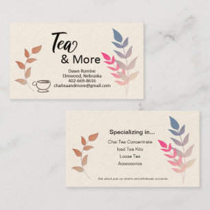 Tea and More  Business Card