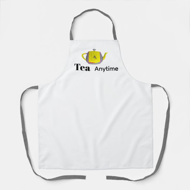Tea Anytime Teapot  Apron (Front)