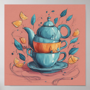Tea Art Poster