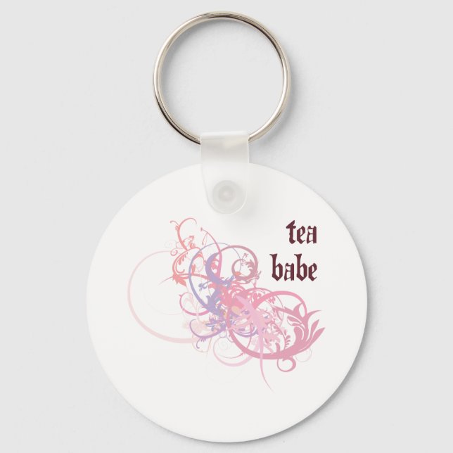 Tea Babe Keychain (Front)