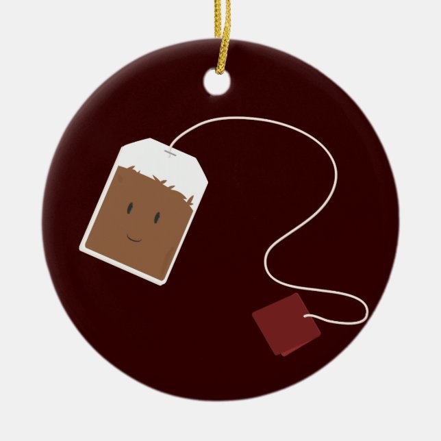 Tea bag ceramic ornament (Front)
