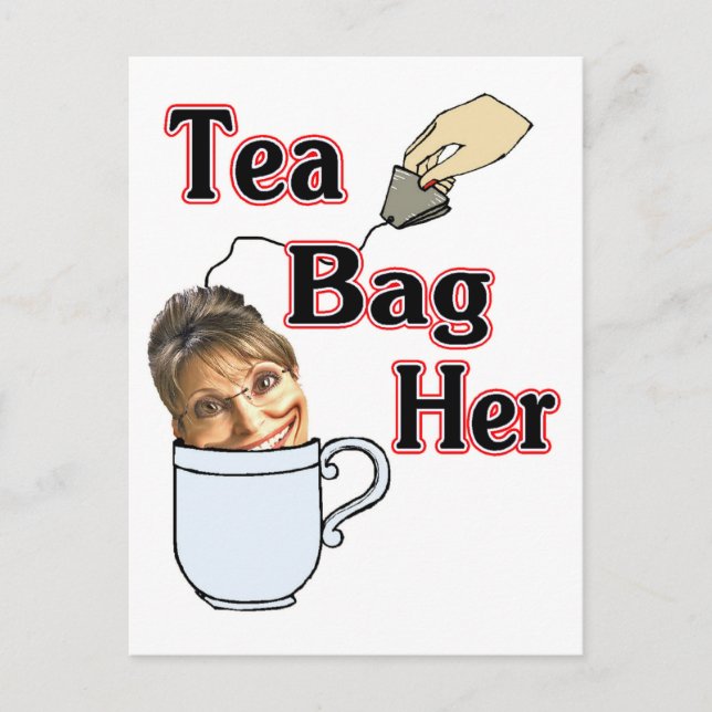 tea bag-her postcard (Front)