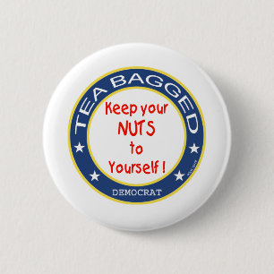 Tea Bagged Democrat 2 Inch Round Button