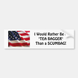 TEA BAGGER Bumper Sticker