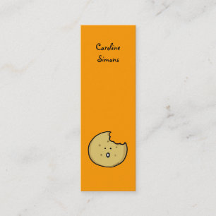 Tea biscuit bookmark mini business card