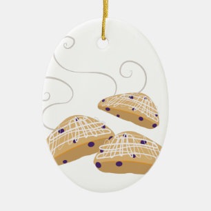 Tea Biscuits Ceramic Ornament