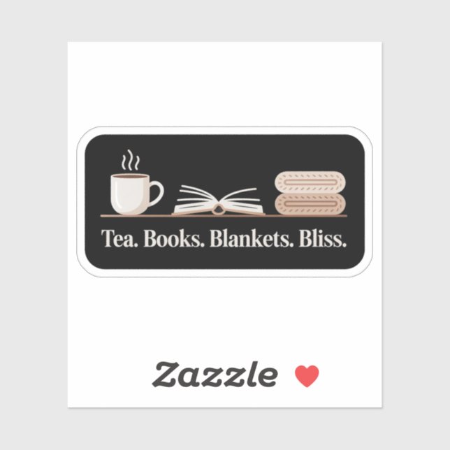 Tea Books Blankets Bliss – Cozy Reader (Sheet)