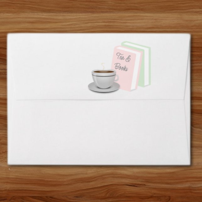 Tea & Books Bridal Shower Envelope (Creator Uploaded)