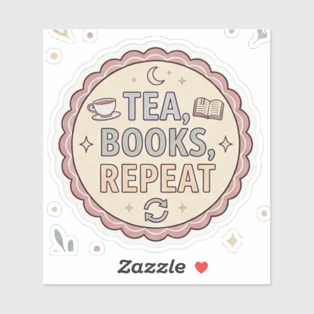 Tea Books Repeat (Sheet)